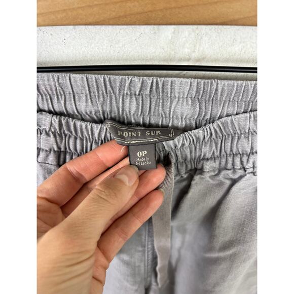 J. Crew Women's Point Sur Seaside Pant Elastic Waist Drawstring Gray Size 0P - Picture 4 of 7